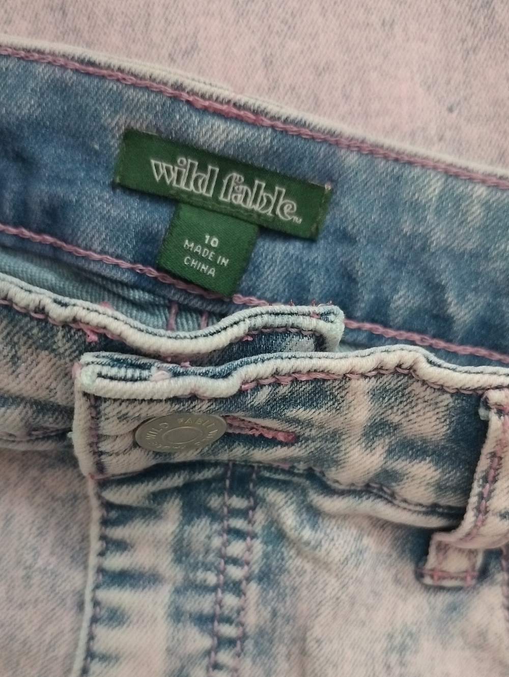 Women's Wild Fable Indie-Pop Pastel Lavender Acid Wash High Rise Skinny Jeans, M - Picture 4 of 16